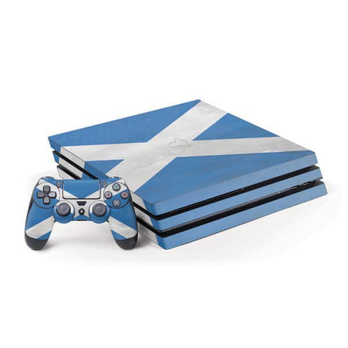 Scotland Flag Distressed PlayStation PS4 Skins